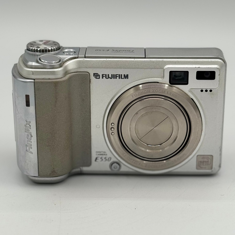 Fujifilm FinePix E550 Digital Camera Silver 6.3MP 4x Optical Zoom Fujinon Lens